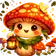 A vibrant, unique avatar representing a customer review, featuring a creative and friendly design.